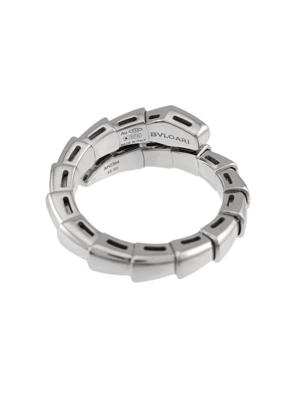 Bvlgari Serpenti Viper Ring Diamond 18k White Gold